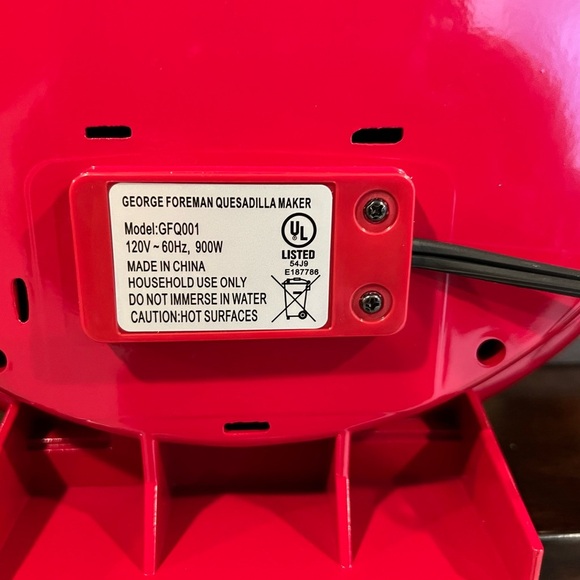 GEORGE FOREMAN Red Electric Quesadilla Maker - Picture 6 of 14